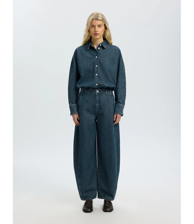 SLWBELLA BATSLEEVE DENIM SHIRT Medium Blue Denim by Selected women