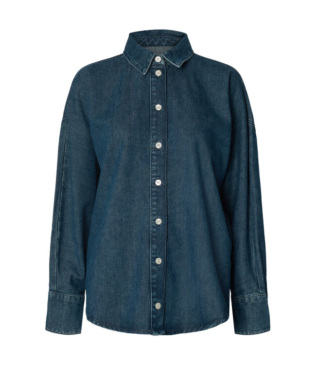 SLWBELLA BATSLEEVE DENIM SHIRT Medium Blue Denim by Selected women