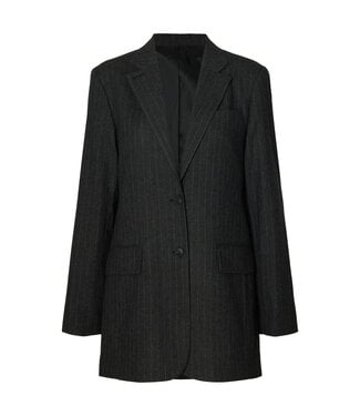 Selected Women SLWOVERSIZED MALIA BLAZER Dark Grey PINSTRIPE by Selected women
