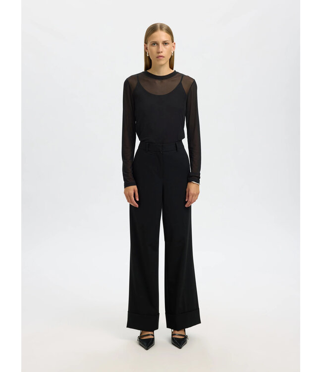 SLWOLGA LS TOP EX Black by Selected women