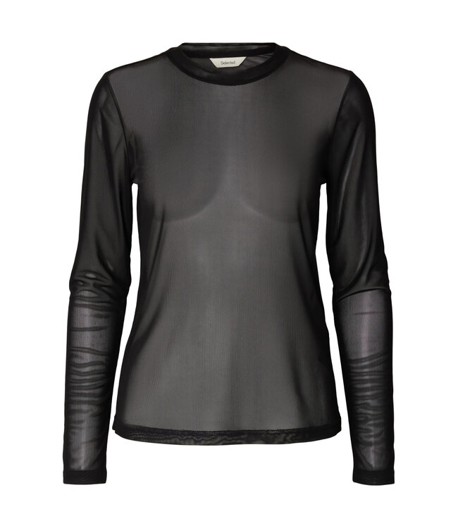 SLWOLGA LS TOP EX Black by Selected women