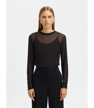 Selected Women SLWOLGA LS TOP EX Black by Selected women