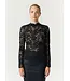 YASLACEY LS LACE TOP S. NOOS Black by Y.A.S.