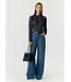 YASLACEY LS LACE TOP S. NOOS Navy Blazer by Y.A.S.