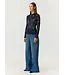 YASLACEY LS LACE TOP S. NOOS Navy Blazer by Y.A.S.