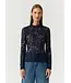 YASLACEY LS LACE TOP S. NOOS Navy Blazer by Y.A.S.