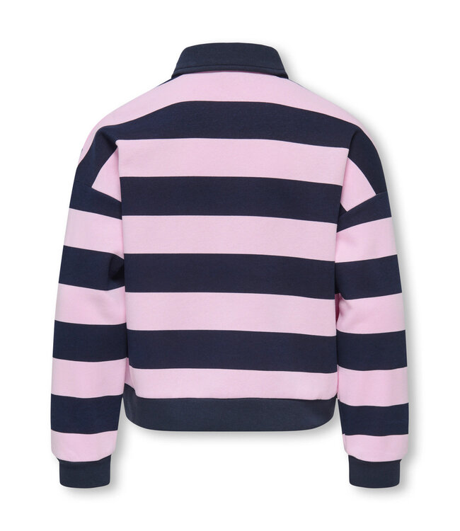 KOGSWEAT LS POLO SWT GRL Night Sky Pink Lady by Kids Only