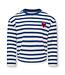 KMGLIDA LS RLX STRIPE TOP BF JRS Cloud Dancer Navy Peony/EMB Heart Rumba Red by Kids Only