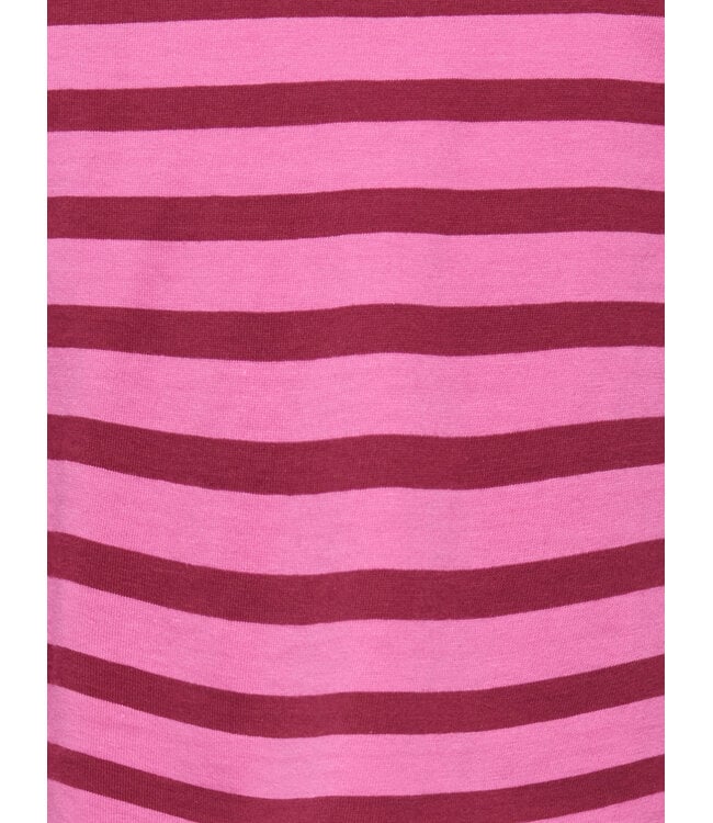 KMGLIDA LS RLX STRIPE TOP BF JRS Fiji Flower Rumba Red/EMB Heart Navy by Kids Only
