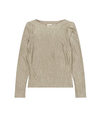 The New TNYeva L_S Glitter Top Taupe Gray TN by The New