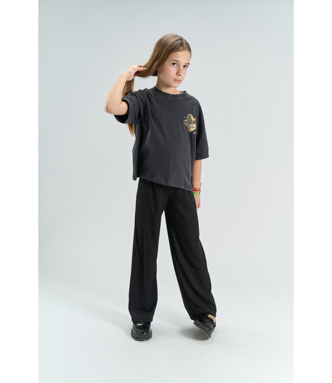 TNYvette Wide Glitter Pants Black Beauty by The New