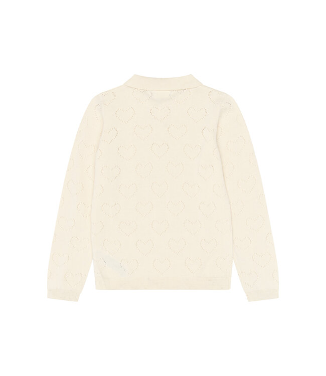 TNYnes L_S Knit Polo Gardenia by The New
