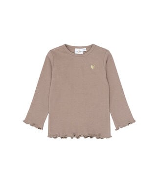 The New TNSTYania L_S Rib Tee Taupe Gray TN by The New