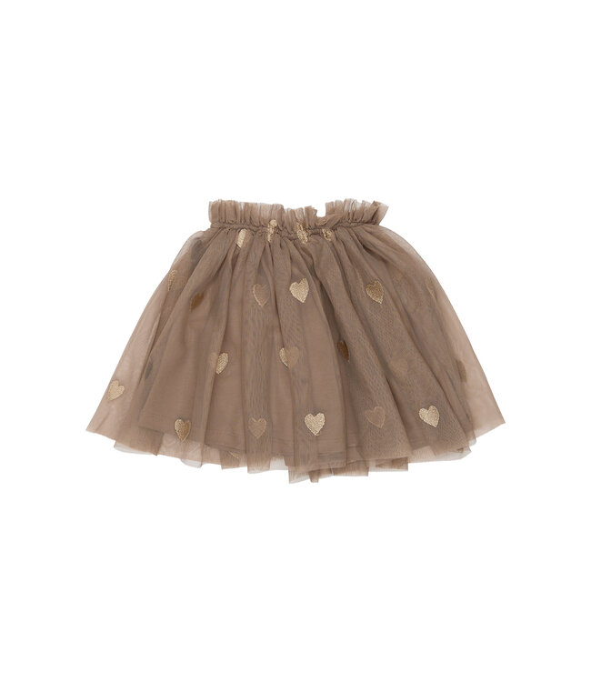 TNSTYna Mesh Skirt Taupe Gray EMB TN by The New