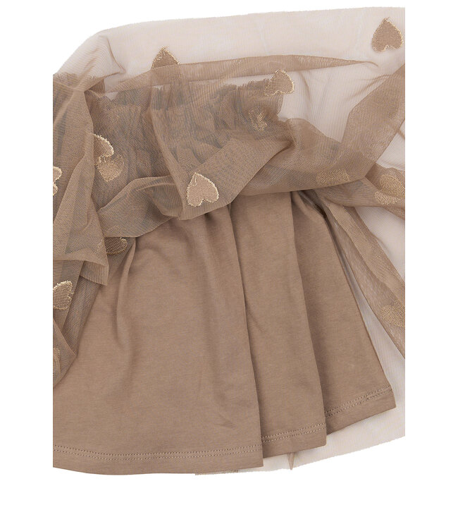 TNSTYna Mesh Skirt Taupe Gray EMB TN by The New