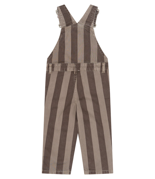 TNSTYlas Dungarees Taupe Gray Striped TN by The New