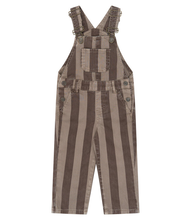 TNSTYlas Dungarees Taupe Gray Striped TN by The New