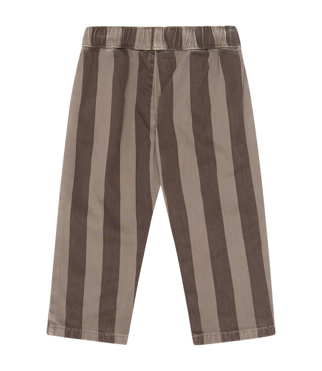 TNSTYlas Baggy Pants Taupe Gray Striped TN by The New