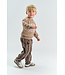 TNSTYlas Baggy Pants Taupe Gray Striped TN by The New