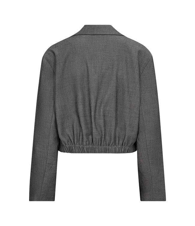 JackyCC Crop Blazer Mid Grey by Co' couture