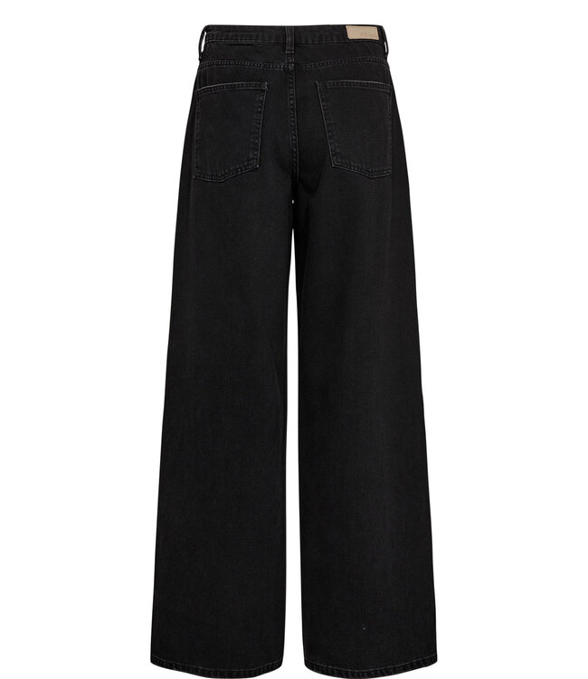 NUBROOKLYN HR WIDE JEANS - P3018 Black Denim by Nümph