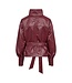 GittCC Funnel Neck Blouse Berry Red By Co' Couture