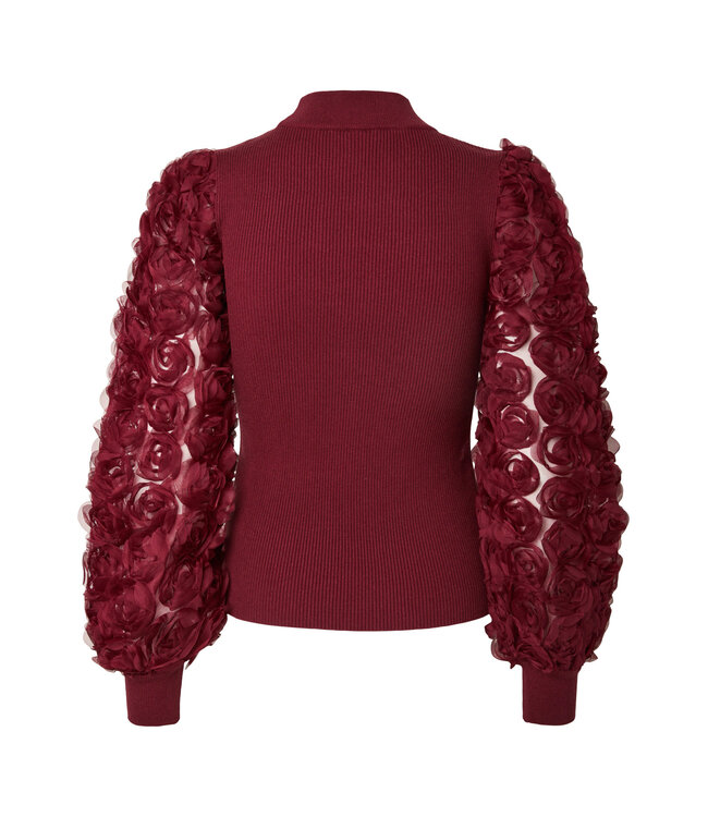 YASRUNELLA LS HIGH NECK KNIT PULLOVER Fig By Y.A.S.