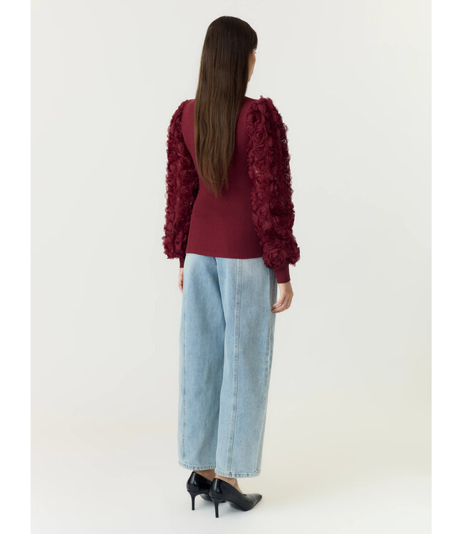 YASRUNELLA LS HIGH NECK KNIT PULLOVER Fig By Y.A.S.