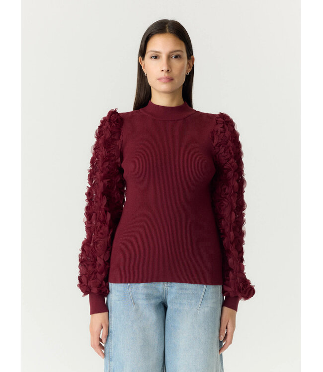 YASRUNELLA LS HIGH NECK KNIT PULLOVER Fig By Y.A.S.