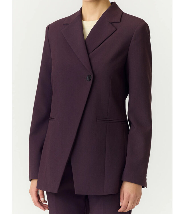YASBETHY LS WRAP BLAZER S. Plum Perfect by Y.A.S.