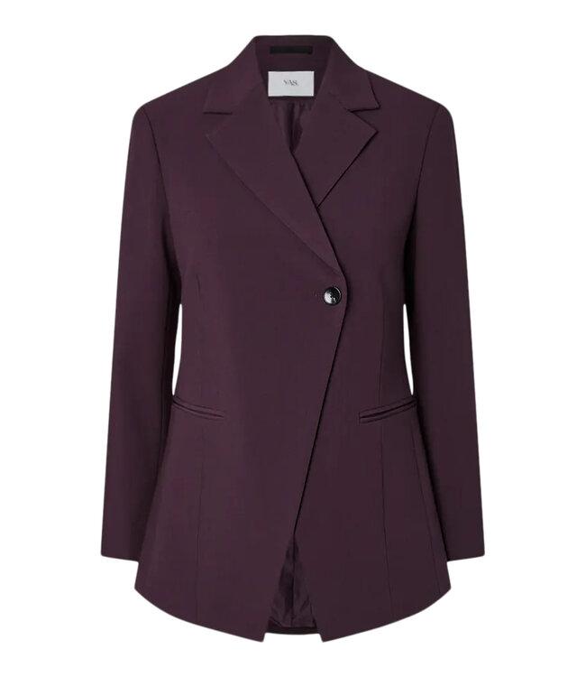YASBETHY LS WRAP BLAZER S. Plum Perfect by Y.A.S.