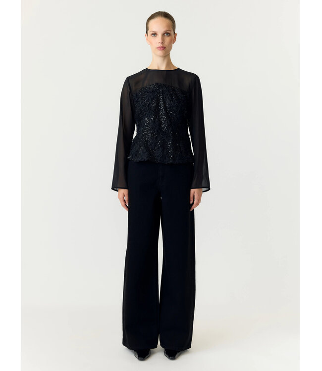 YASMAURELLE LS TOP S. - SHOW Black by Y.A.S.