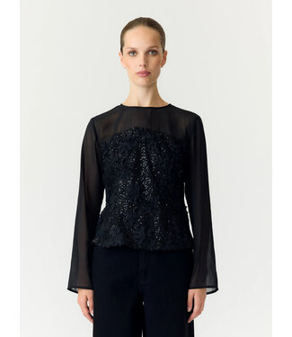 Y.A.S. YASMAURELLE LS TOP S. - SHOW Black by Y.A.S.