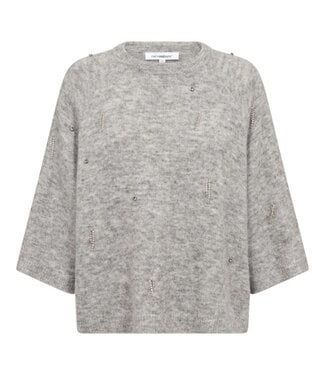 Co' couture AelleCC SS Knit Grey Melange by Co' couture