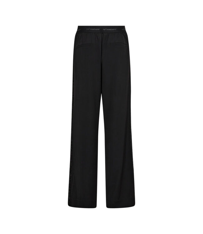 AminaCC Logo Sequin Pant Black by Co' couture