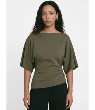 HPDP HDYURI SS DRAPED TOP Burnt Olive by HPDP