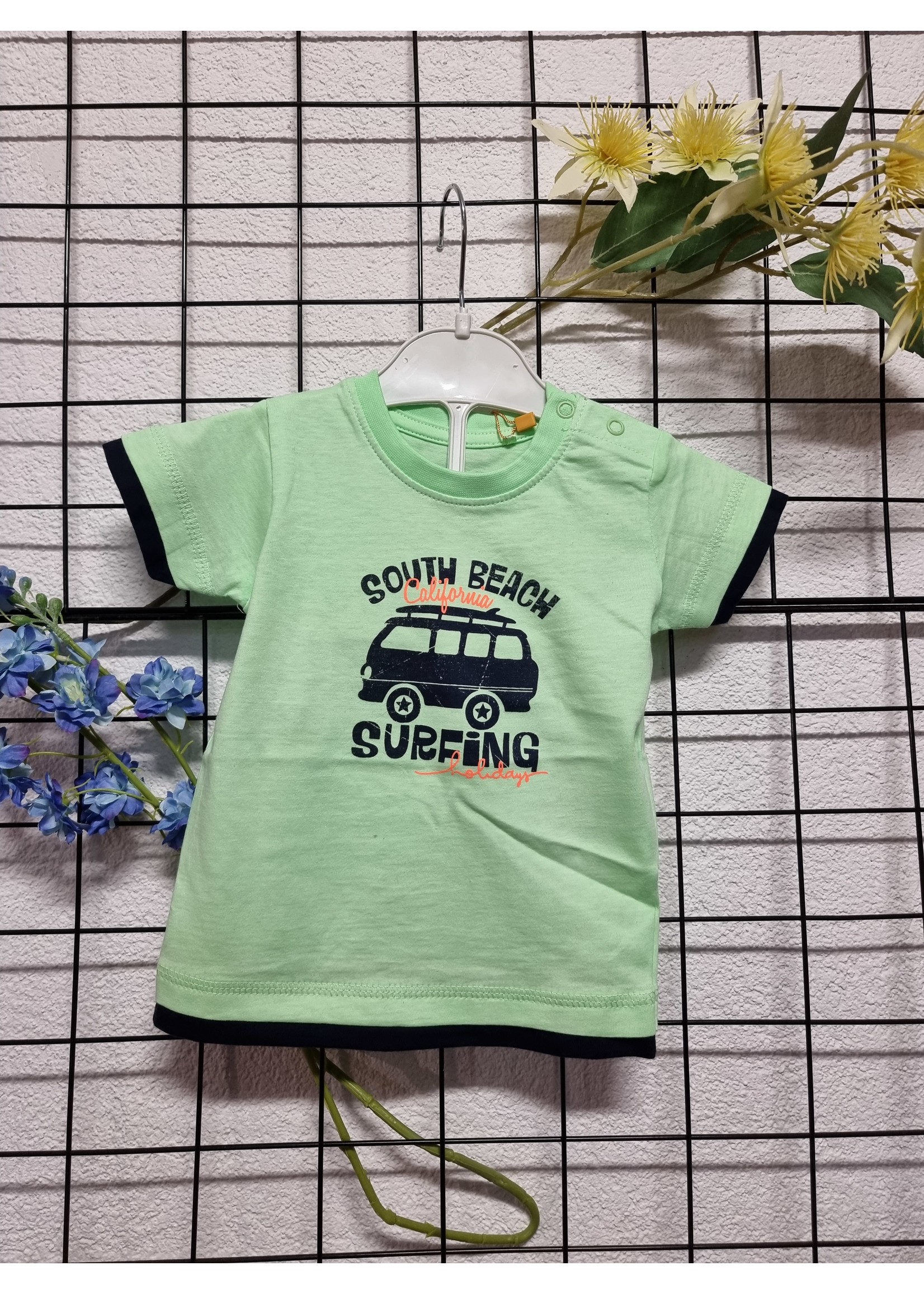 mengen Meer dan wat dan ook Promoten Baby shirt met busje lime groen - Gentlefashion