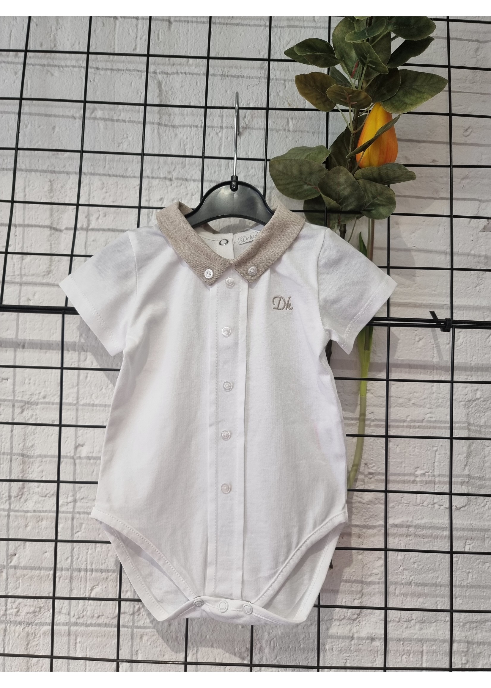 dr Kid Body met linnen beige kraagje