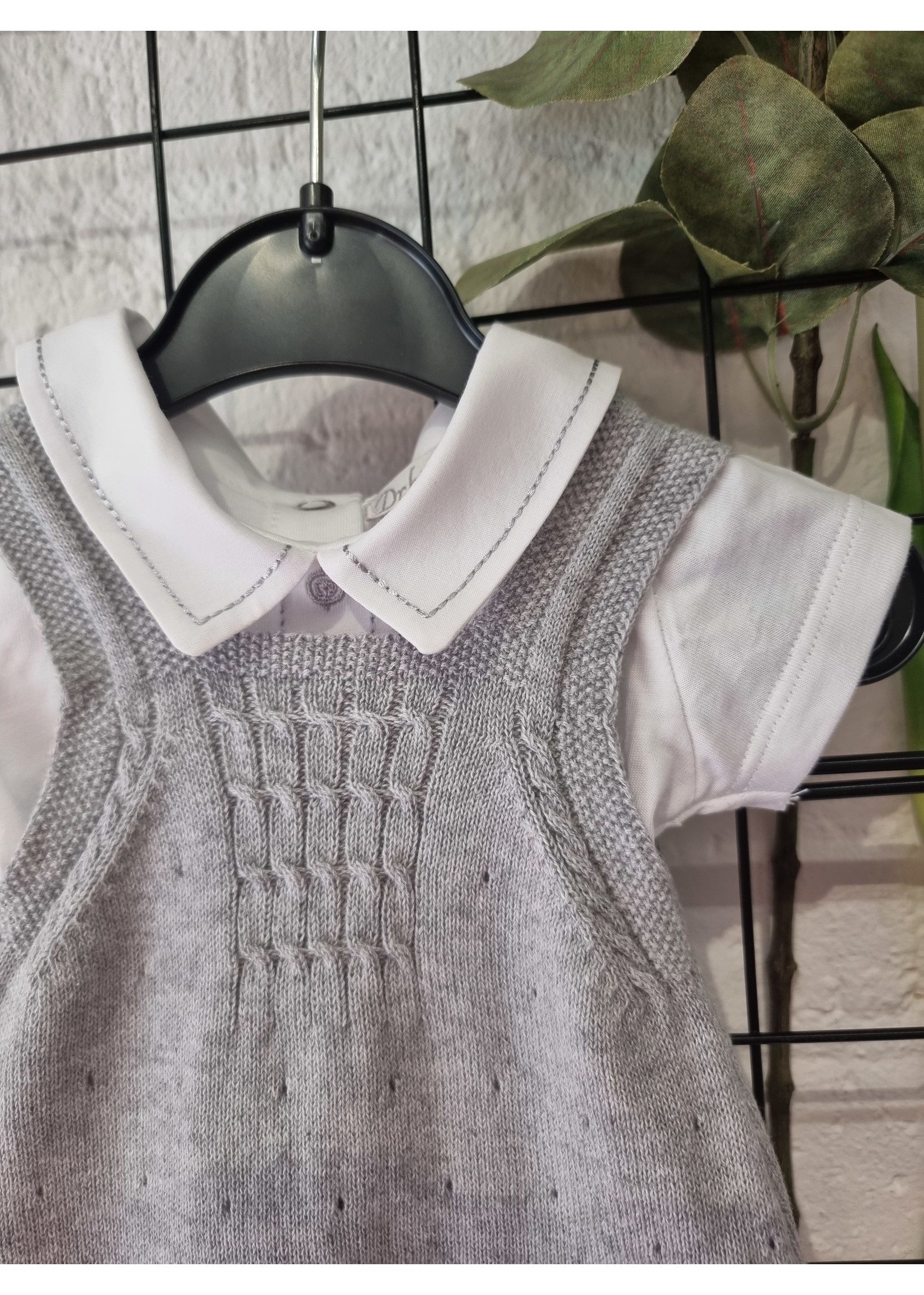 dr Kid Body met blouse kraagje grijs