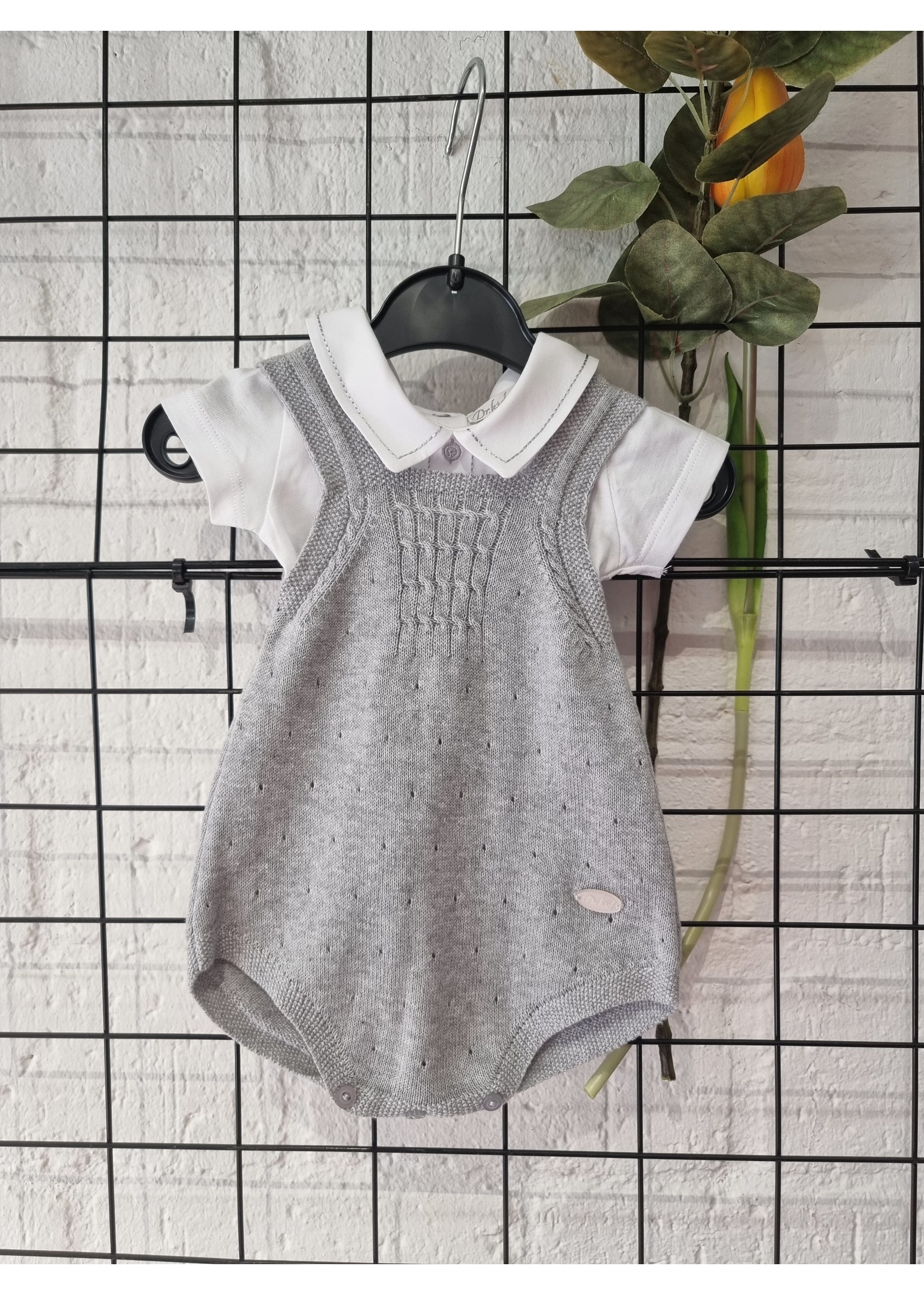 dr Kid Body met blouse kraagje grijs