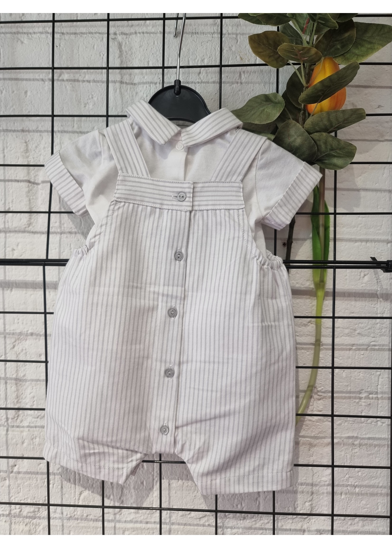 dr Kid Set tuinbroekje met blouse/shirt