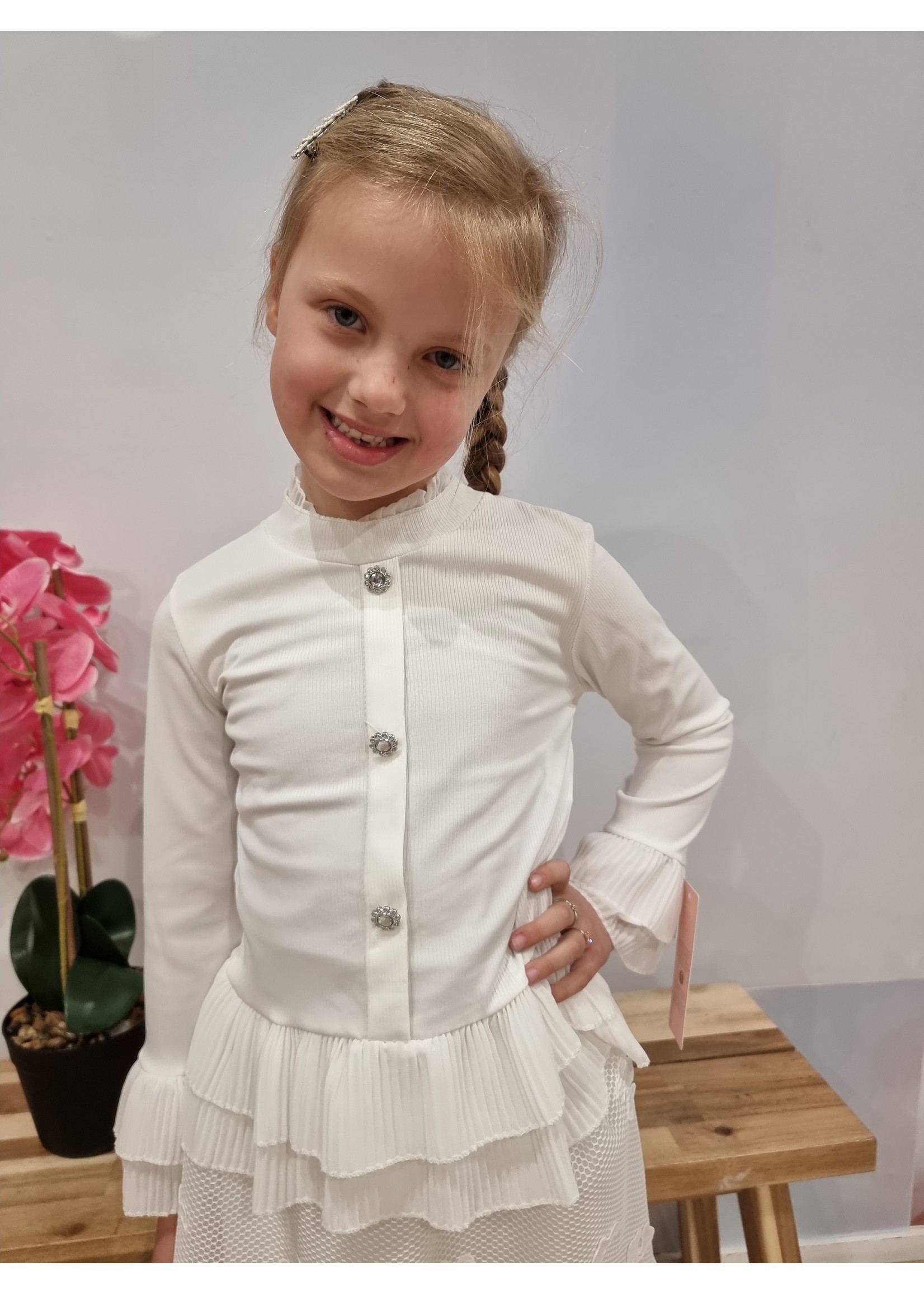 Kids Moda Blouse shirt met plissé