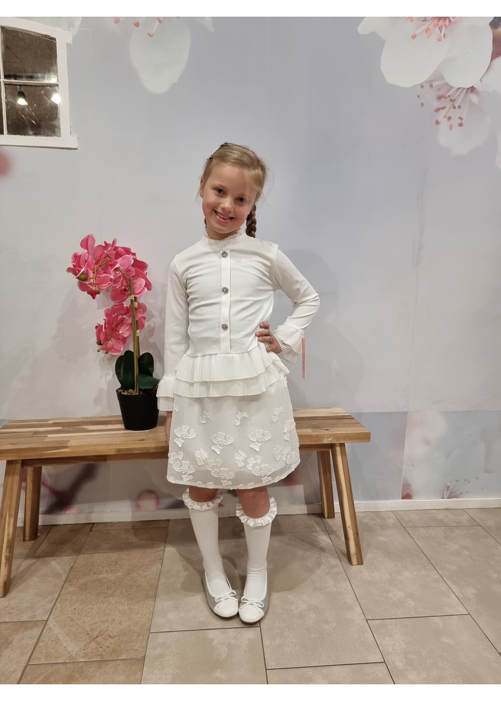 Kids Moda Blouse shirt met plissé