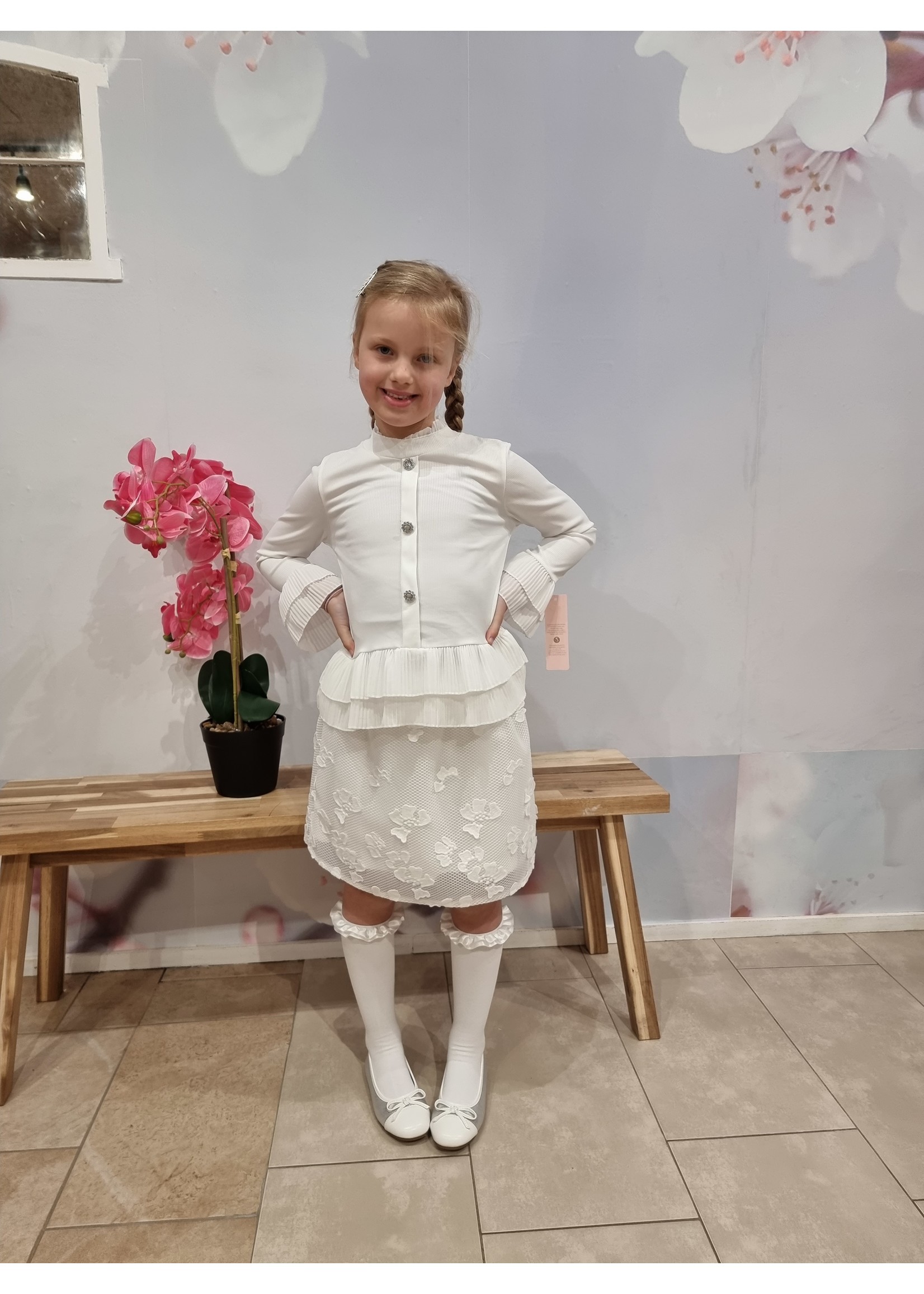 Kids Moda Blouse shirt met plissé