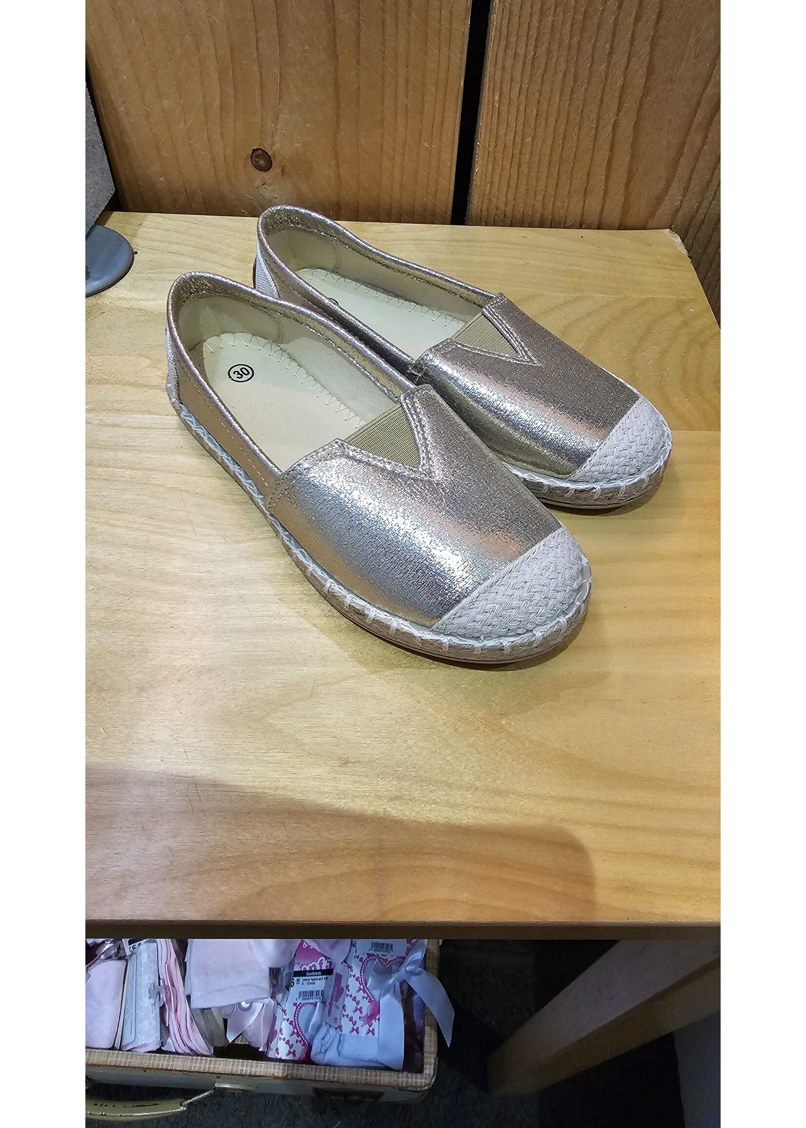 Espadrille goud