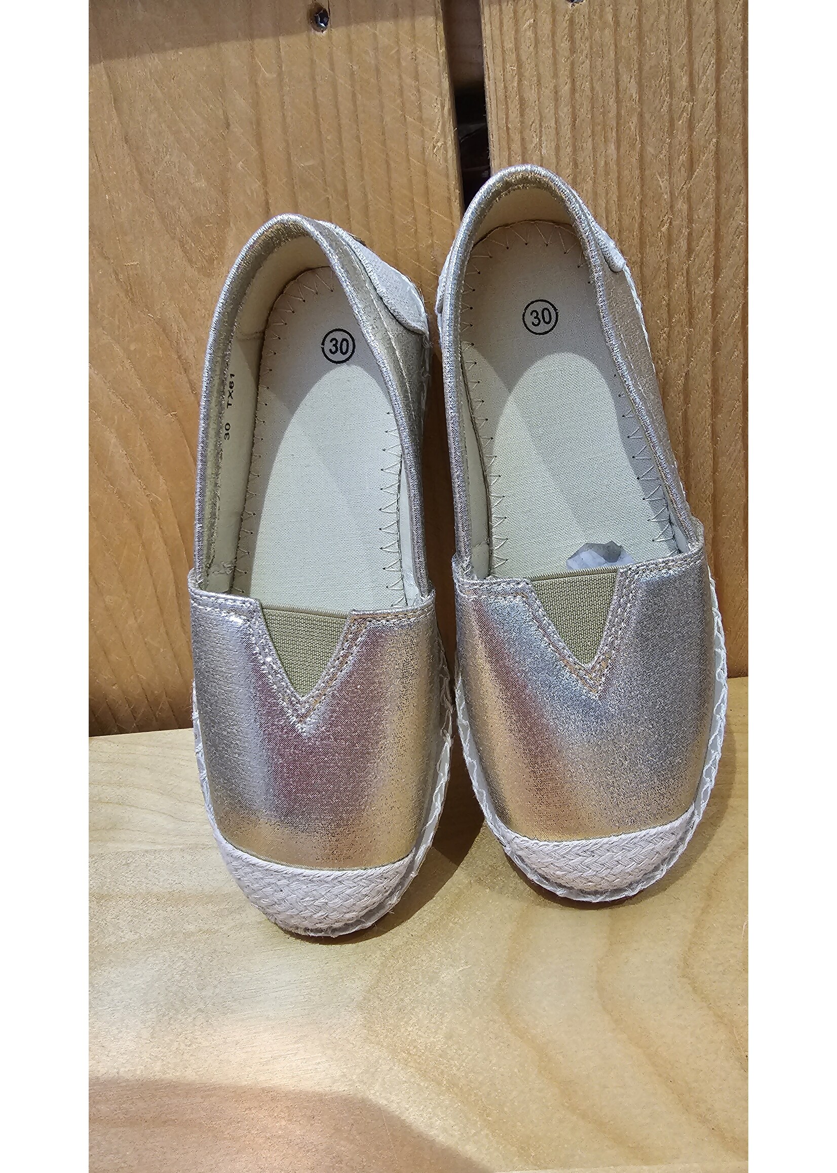 Espadrille goud