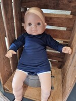 Bodysuit donkerblauw lange mouw