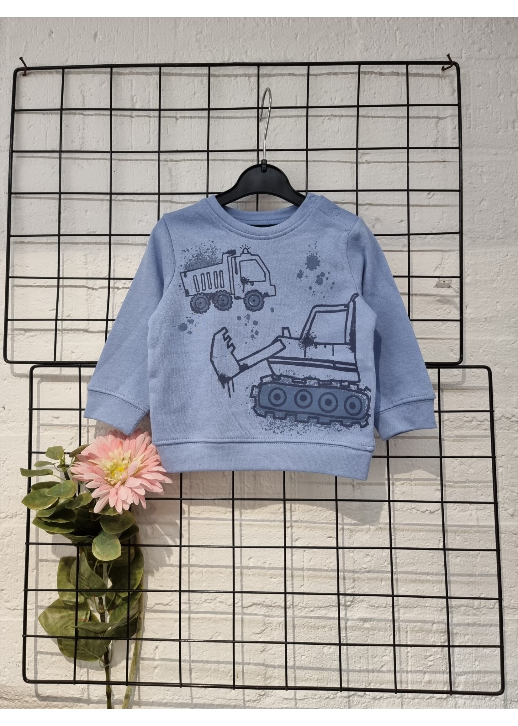 Blue Seven Sweater met voertuig