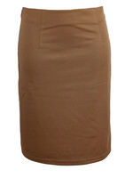 GentleFashion Travel jersey skirt Gentle Fashion Camel