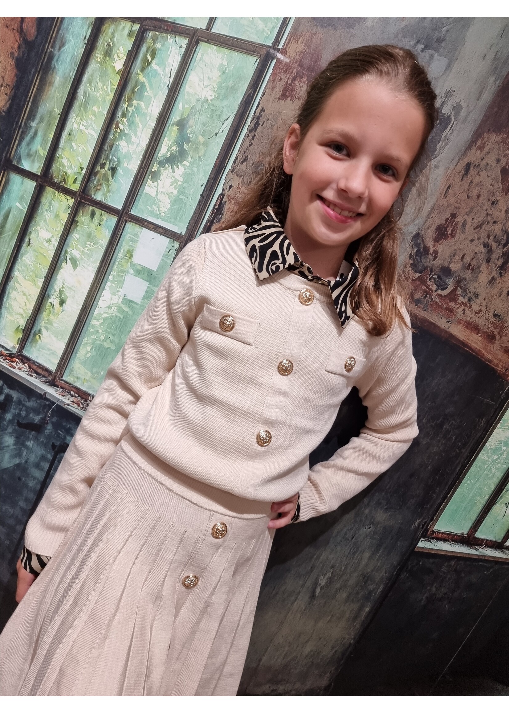 Kids Star Knitwear trui met knoopjes